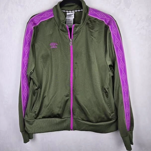 Chaqueta de Pista Umbro Junior XXL Para Mujer M Verde Púrpura Cremallera Completa Manga Larga Trabajo Foto 1 de 4
