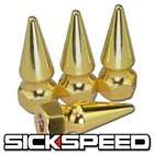 4PC SICKSPEED SPIKED BOLT FOR ENGINE BAY DRESS UP KIT 10X1.25 P5 24K