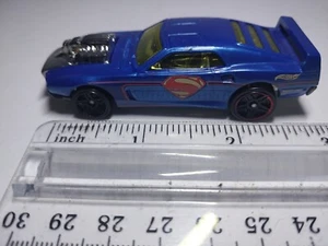 2004 HOT WHEELS RIVITED SUPERMAN Diecast Car 1:64 Blue w/Shield Logo MALAYSIA - Picture 1 of 5