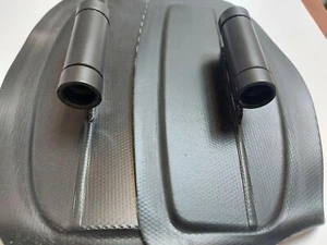 ZODIAC BENCH SEAT SUPPORT (PAIR) - BLACK PVC - Z60736 (NOS) - Picture 1 of 3
