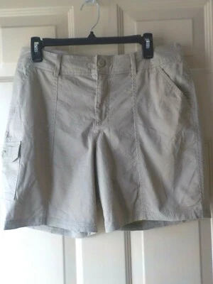 CROFT AND BARROW PANTALONES CORTOS ELÁSTICOS TOSTADOS NUEVOS SIN ETIQUETA TALLA 14 **LEER NOTA** Foto 1 de 4