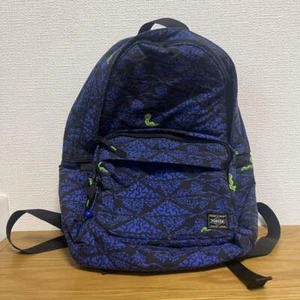 Yoshida PORTER x MEDICOM TOY Backpack Daypack SP-Design Blue Bag Rare Japan - Picture 1 of 10