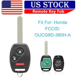 Replacement For 2007 2008 Honda Fit Remote Car Key Fob OUCG8D-380H-A 3 Buttons - Bild 1 von 10
