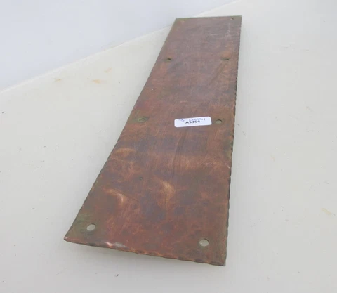 Victorian Copper Finger Plate Push Door Handle Antique Vintage Etched - £15 each Cover