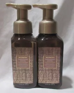 Bath & Body Works Gentle & Clean Foaming Hand Soap Set Lot 2 SUNWASHED SANTAL - Picture 1 of 4