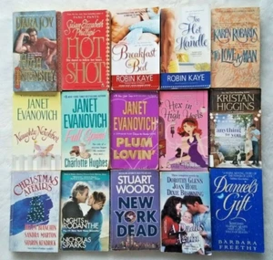 Modern Romance Books - Lot of 15 Joy Evanovich Kaye Robards Wisdom Higgins Hohl - Picture 1 of 3