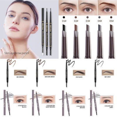 Rotation Technic Twist Up Fine Thin Eyebrow Pencil Brow Liner Brush Waterproof - Image 1 of 4