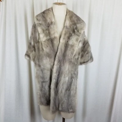 De Colección Astmann Pieles Cerúleas Emba Visón Azul Natural Estola Envoltura Capa Encogerse de hombros para Mujer OS Foto 1 de 4