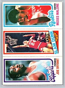 1980 Topps  #107 / 217 / 263 Joe Bryant / Bobby Jones / Moses Malone RC, SDS