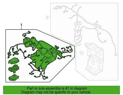 Hyundai 91221 1R473 Engine Compartment Wire Harness for 2013 Accent 1.6 - Image 1 of 3