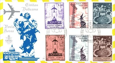 Vatican City 1967 Airmail Stamps FDC Vatican CDS - Image 1 of 2