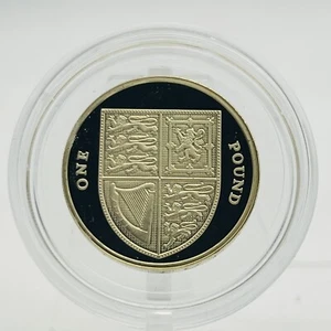 RARE 2015 Brilliant Uncirculated Proof £1 Pound Coin Royal Shield 5th Portrait - Picture 1 of 2