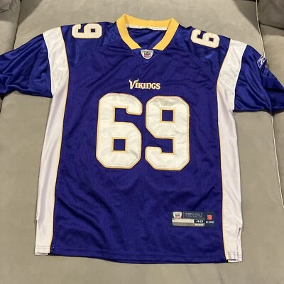 Vintage- Reebok On Field- Vikings - JARED ALLEN- #69- Jersey Roxo Costurado-Tamanho 48 - Imagem 1 de 4