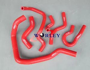 For 1992-2000 Honda Civic D15 D16 EG EK Radiator Heater Silicone Hose RED - Picture 1 of 5