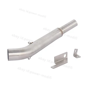 For Bajaj Pulsar 200 NS200 2015-2024 Slip On 51MM Exhaust Muffler Mid Link Pipe - Picture 1 of 7
