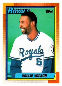 1990 Topps #323 Willie Wilson Free Shipping - Picture 1 of 2