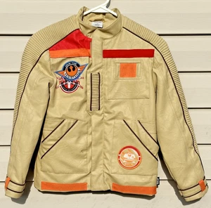 Disney Star Wars Jacket Kids Beige 7-8 Resistance Finn X Wing Squadron BB8 - Picture 1 of 6