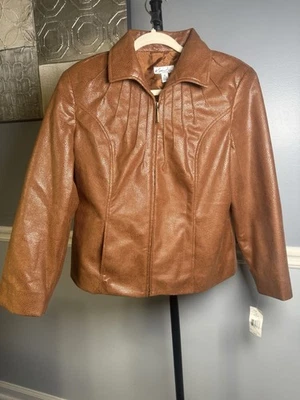 Chaqueta Kim Rogers Mujer Estampado Caramelo Serpiente Con Bolsillos Talla SP SKU#W007 Foto 1 de 4