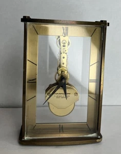 Vintage HAMILTON 8 Day 7 Jewel Brass Desk Clock West Germany - RUNNING - Kaiser - Picture 1 of 14