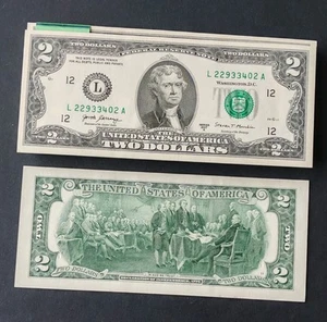 US 2017 $2 DOLLARS BANKNOTE UNC. - Picture 1 of 1