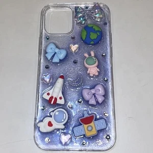 Handmade Deco Case for iPhone 12 Resin Bubbles Unique Customizable Design Gifts - Photo 1 sur 2