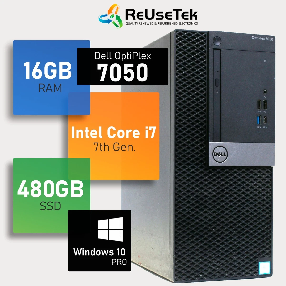 Intel Core i7 7th Gen. 16 GB RAM PC Desktops & All-In-One