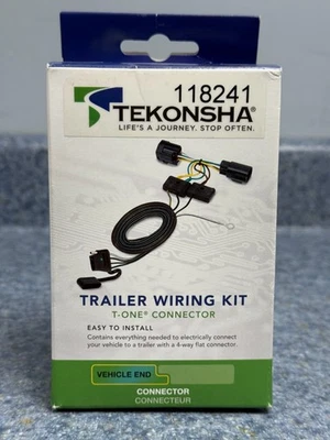 Tekonsha 拖车线束套件 118241 福特水星马自达全新带盒 — 第 1/4 张图片