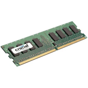 Crucial PC2-8500 1 GB DIMM 1066 MHz DDR2 SDRAM Memory (CT12864AA1067)