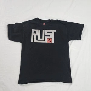 Rust Game Logo T-Shirt Funny Logo Video Game Kids Black Youth XL - Picture 1 of 7