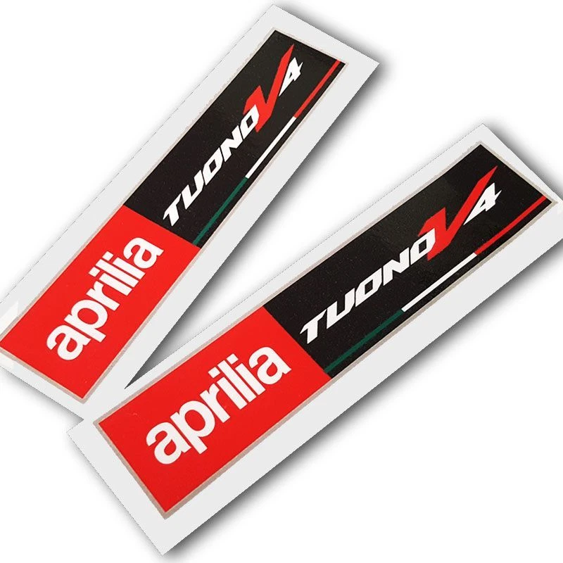 TWISTED MELON DESIGNS Adesivi Grafici Per Moto Aprilia Racing Style TUONO V4 Rettangolari X 2 PCS