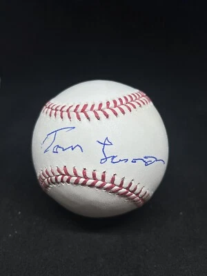 LOS ANGELES DODGERS TOM LASORDA SIGNED BASEBALL JSA COA AUTHENTIC AUTOGRAPH B - Image 1 of 2