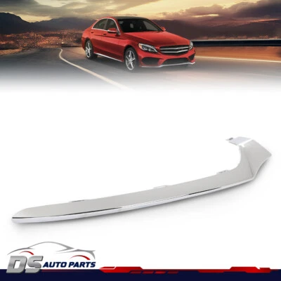 Fit For 2015 Mercedes-Benz C400 Bumper Trim Front Right Passenger Side Chrome Foto 1 de 4