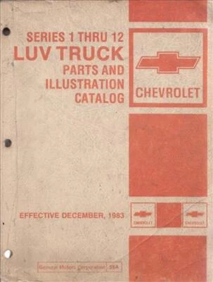 Libro de piezas de camioneta Chevy Luv 1972-1982 catálogo de piezas maestras de camioneta Chevrolet Foto 1 de 2