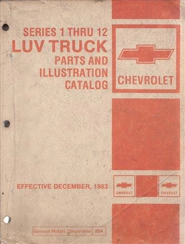 Catalogo Parti Master Chevrolet Truck Pickup Luv 1972 - 1982 - Immagine 1 di 2