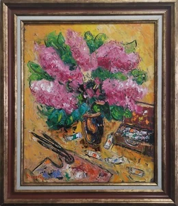 Alain DUPERAY (geb. 1949), Fliederstrauß (46 x 38 cm) - Bild 1 von 8