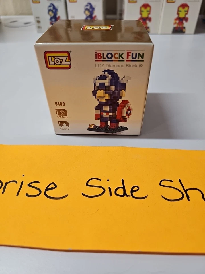 Captain America Micro Block Building Set 190 Pieces LOZ Diamond Block NIB - Image 1 of 4