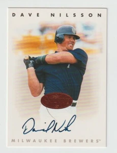 Dave Nilsson - 1996 Leaf Signature Series - Bronze - Autographed - Brewers - Picture 1 of 1