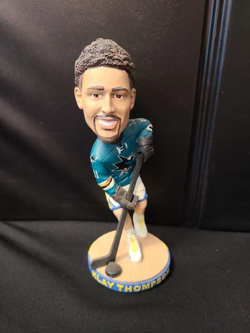 Klay Thompson Golden State GS Warriors San Jose SJ Sharks Bobblehead No Box Cover