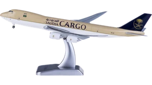 1:400 HOGAN SAUDIA CARGO BOEING 747-8F Passenger Airplane Diecast Aircraft Model - Picture 1 of 4