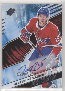 2018-19 SPx Rookies Tier 2 Auto /149 Jesperi Kotkaniemi #R-JK Rookie Auto RC