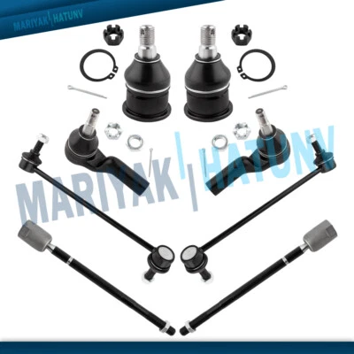 8 varillas de amarre interiores exteriores rótulas barras estabilizadoras para Lincoln Continental 1995-2002 Foto 1 de 4