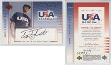 2005 Upper Deck USA Baseball Team Signatures Black Ink /595 Troy Tulowitzki Auto