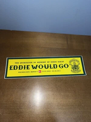 Eddie Would Go STICKER Set Surf Stickers 2010 Vintage Surf - Image 1 of 4