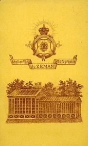 Photography Workshop Zeman Switzerland Old CDV Photo 1875 - Imagen 1 de 3