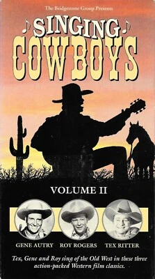 Singing Cowboys Vol. II - Gene Autry Roy Rogers Tex Ritter - Video VHS Tape - Image 1 of 2