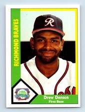 1990 CMC Richmond Braves Drew Denson Richmond Braves #11