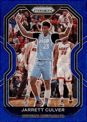 2020-21 Panini Prizm Blue Wave Prizm - #238 Jarrett Culver - Image 1 of 2