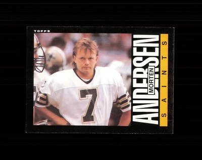 1985 Topps Football #101 Morten Andersen New Orleans Saints - Image 1 of 2