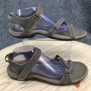 Teva Sandals Womens 11 Verra Strappy Taupe Hook & Loop Comfort Open Toe 1006263 - Picture 1 of 16