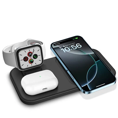3in1 Wireless Charger Charging Dock Station For Apple Watch Air Pods iPhone 16 - Image 1 of 4